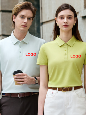 Customized Logo Breathable High end short sleeved polo shirtCompany Group Clothing Lapel Short Sleeve Polo Shirts Work Clothes Print Embroidery